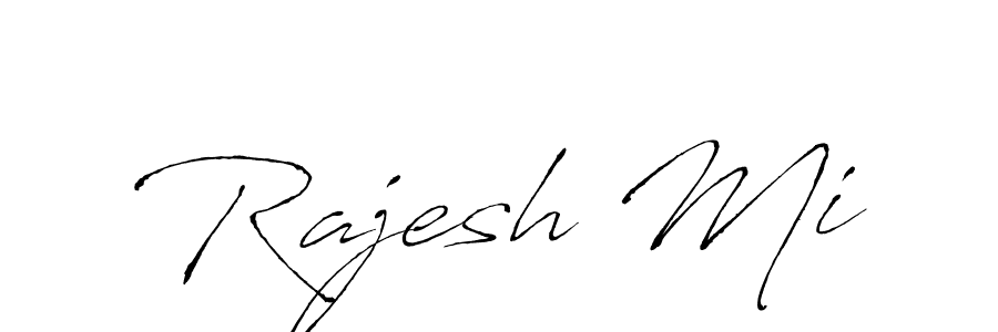 Antro_Vectra is a professional signature style that is perfect for those who want to add a touch of class to their signature. It is also a great choice for those who want to make their signature more unique. Get Rajesh Mi name to fancy signature for free. Rajesh Mi signature style 6 images and pictures png