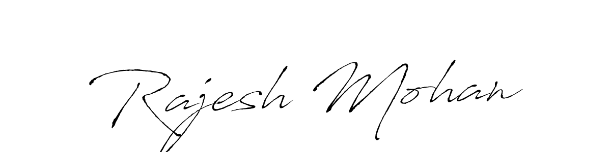 Make a beautiful signature design for name Rajesh Mohan. With this signature (Antro_Vectra) style, you can create a handwritten signature for free. Rajesh Mohan signature style 6 images and pictures png