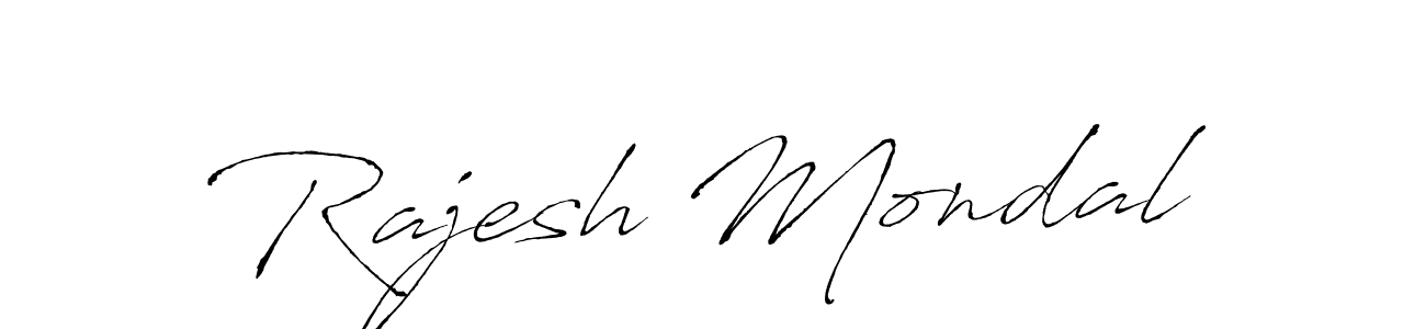 Use a signature maker to create a handwritten signature online. With this signature software, you can design (Antro_Vectra) your own signature for name Rajesh Mondal. Rajesh Mondal signature style 6 images and pictures png