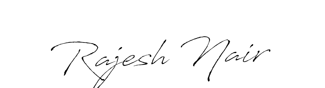Use a signature maker to create a handwritten signature online. With this signature software, you can design (Antro_Vectra) your own signature for name Rajesh Nair. Rajesh Nair signature style 6 images and pictures png