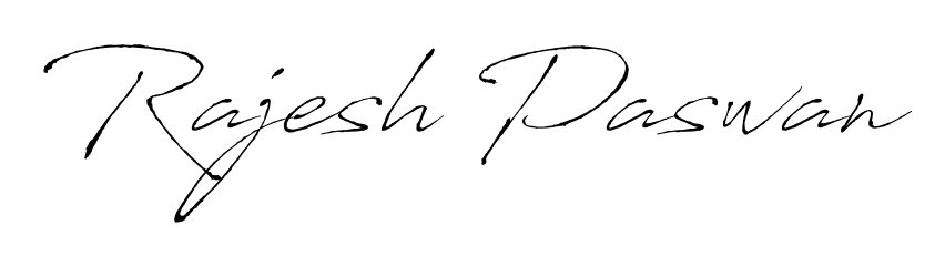 How to make Rajesh Paswan name signature. Use Antro_Vectra style for creating short signs online. This is the latest handwritten sign. Rajesh Paswan signature style 6 images and pictures png