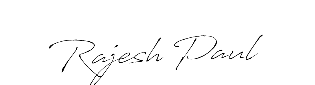 Make a beautiful signature design for name Rajesh Paul. With this signature (Antro_Vectra) style, you can create a handwritten signature for free. Rajesh Paul signature style 6 images and pictures png