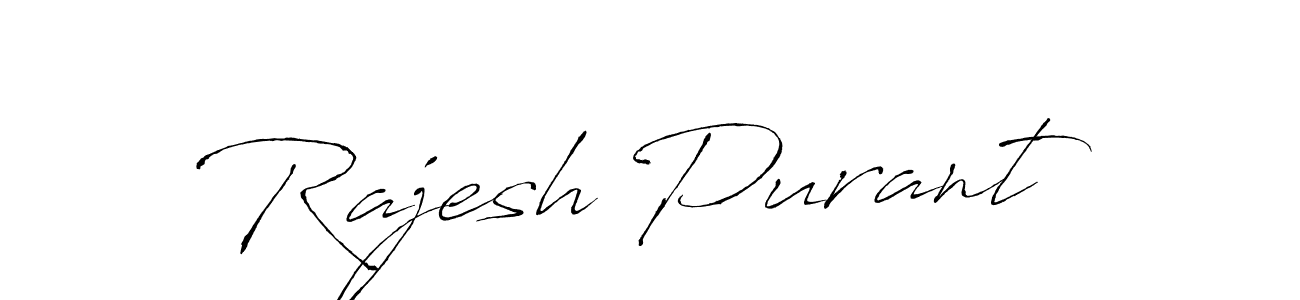 It looks lik you need a new signature style for name Rajesh Purant. Design unique handwritten (Antro_Vectra) signature with our free signature maker in just a few clicks. Rajesh Purant signature style 6 images and pictures png