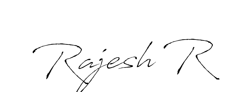 Antro_Vectra is a professional signature style that is perfect for those who want to add a touch of class to their signature. It is also a great choice for those who want to make their signature more unique. Get Rajesh R name to fancy signature for free. Rajesh R signature style 6 images and pictures png