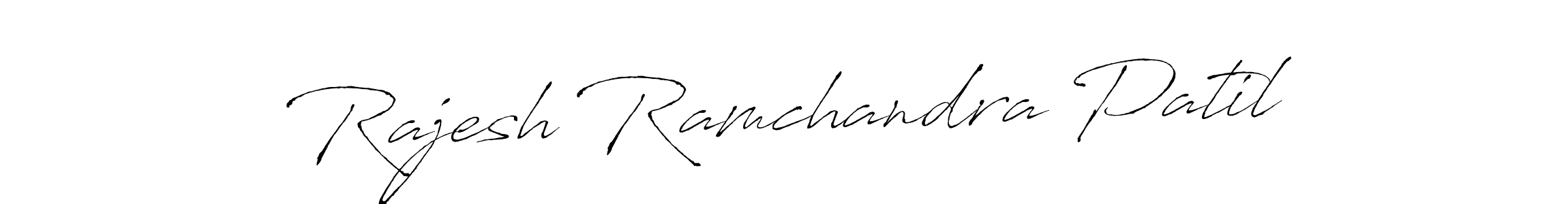 How to make Rajesh Ramchandra Patil name signature. Use Antro_Vectra style for creating short signs online. This is the latest handwritten sign. Rajesh Ramchandra Patil signature style 6 images and pictures png