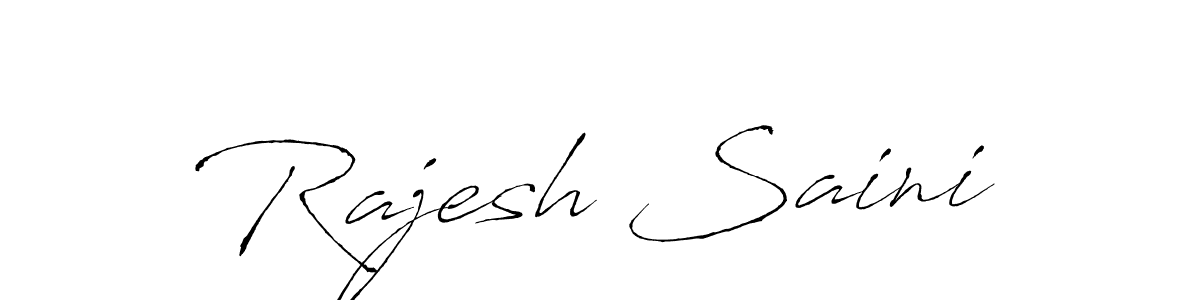 How to make Rajesh Saini signature? Antro_Vectra is a professional autograph style. Create handwritten signature for Rajesh Saini name. Rajesh Saini signature style 6 images and pictures png