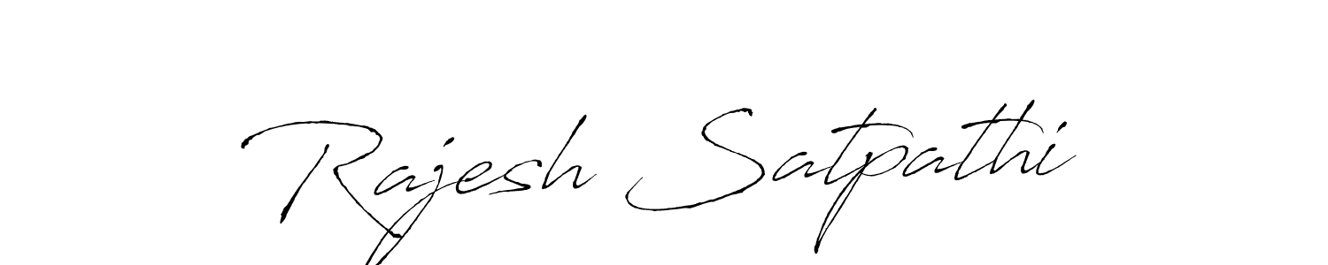 Create a beautiful signature design for name Rajesh Satpathi. With this signature (Antro_Vectra) fonts, you can make a handwritten signature for free. Rajesh Satpathi signature style 6 images and pictures png