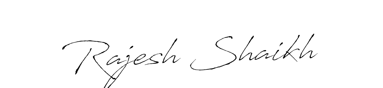 Design your own signature with our free online signature maker. With this signature software, you can create a handwritten (Antro_Vectra) signature for name Rajesh Shaikh. Rajesh Shaikh signature style 6 images and pictures png