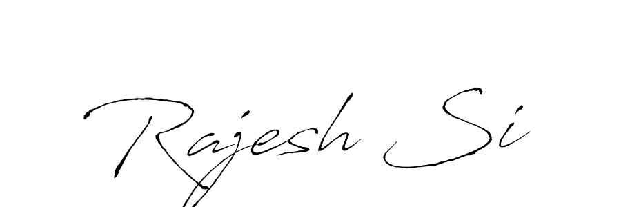 How to make Rajesh Si signature? Antro_Vectra is a professional autograph style. Create handwritten signature for Rajesh Si name. Rajesh Si signature style 6 images and pictures png