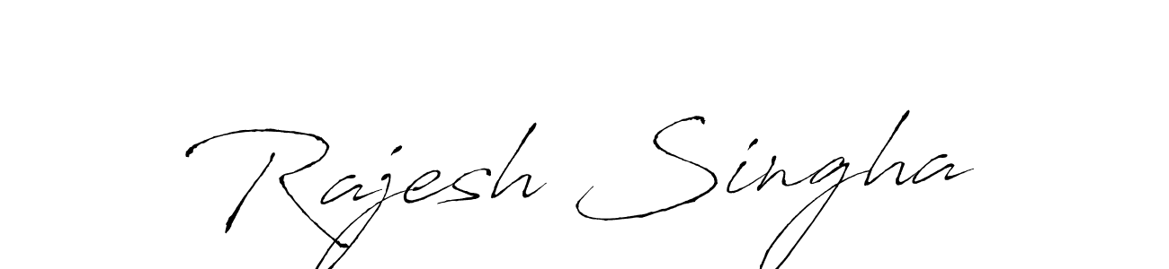 Rajesh Singha stylish signature style. Best Handwritten Sign (Antro_Vectra) for my name. Handwritten Signature Collection Ideas for my name Rajesh Singha. Rajesh Singha signature style 6 images and pictures png