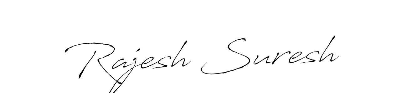 How to make Rajesh Suresh signature? Antro_Vectra is a professional autograph style. Create handwritten signature for Rajesh Suresh name. Rajesh Suresh signature style 6 images and pictures png