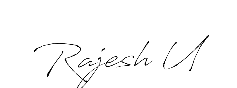 Make a beautiful signature design for name Rajesh U. Use this online signature maker to create a handwritten signature for free. Rajesh U signature style 6 images and pictures png