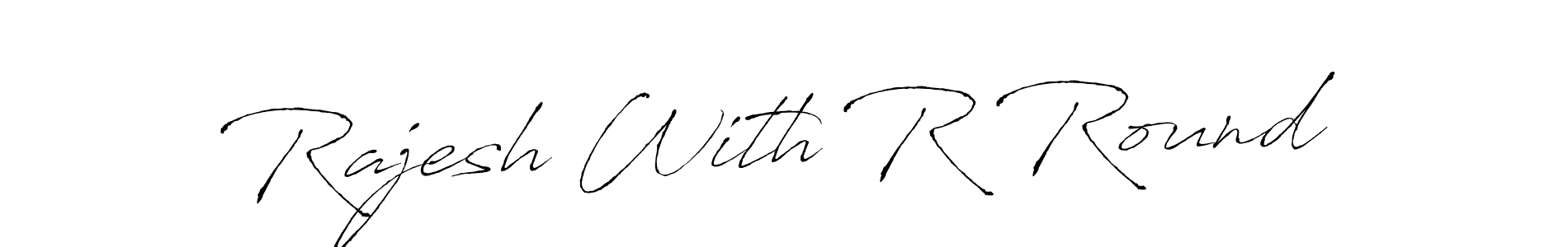 Design your own signature with our free online signature maker. With this signature software, you can create a handwritten (Antro_Vectra) signature for name Rajesh With R Round. Rajesh With R Round signature style 6 images and pictures png