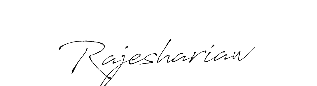 How to make Rajeshariaw name signature. Use Antro_Vectra style for creating short signs online. This is the latest handwritten sign. Rajeshariaw signature style 6 images and pictures png