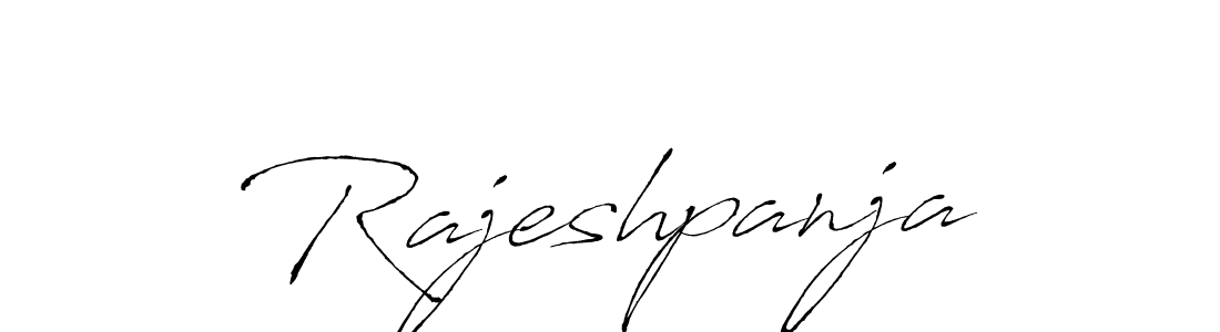 Also we have Rajeshpanja name is the best signature style. Create professional handwritten signature collection using Antro_Vectra autograph style. Rajeshpanja signature style 6 images and pictures png