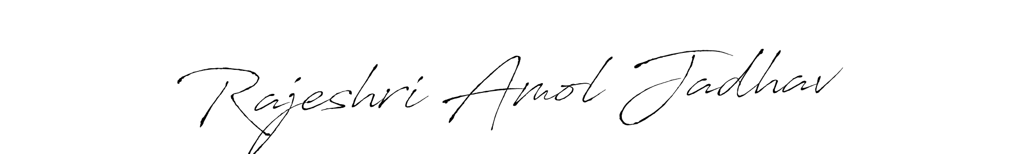 Create a beautiful signature design for name Rajeshri Amol Jadhav. With this signature (Antro_Vectra) fonts, you can make a handwritten signature for free. Rajeshri Amol Jadhav signature style 6 images and pictures png