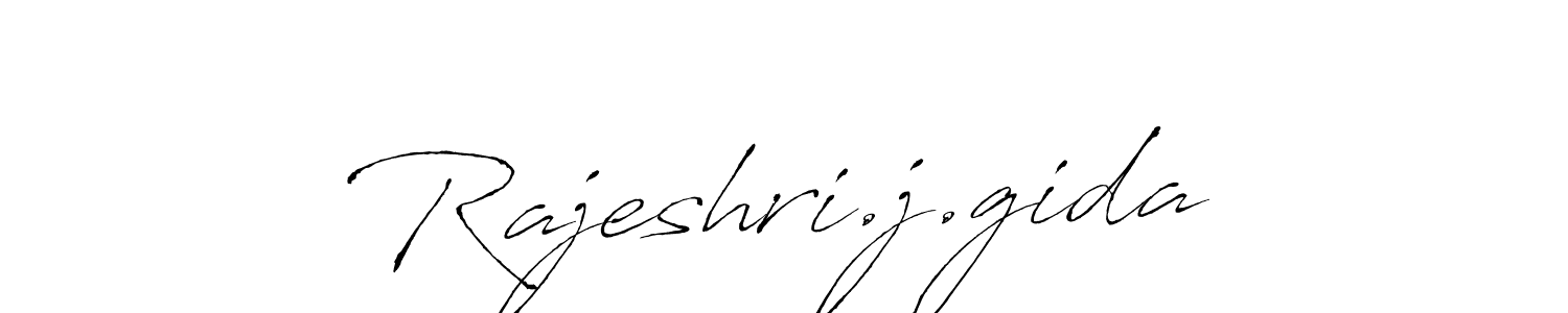 Create a beautiful signature design for name Rajeshri.j.gida. With this signature (Antro_Vectra) fonts, you can make a handwritten signature for free. Rajeshri.j.gida signature style 6 images and pictures png