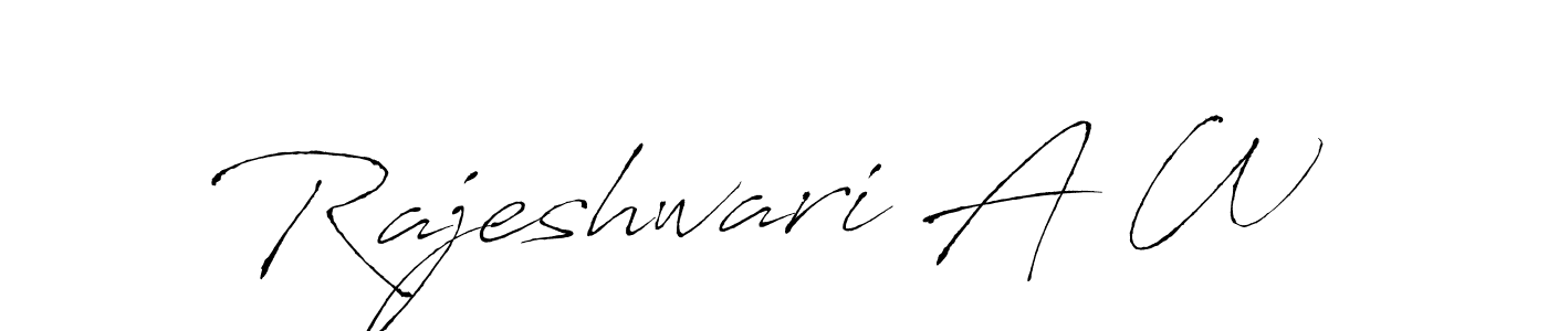 Also we have Rajeshwari A W name is the best signature style. Create professional handwritten signature collection using Antro_Vectra autograph style. Rajeshwari A W signature style 6 images and pictures png