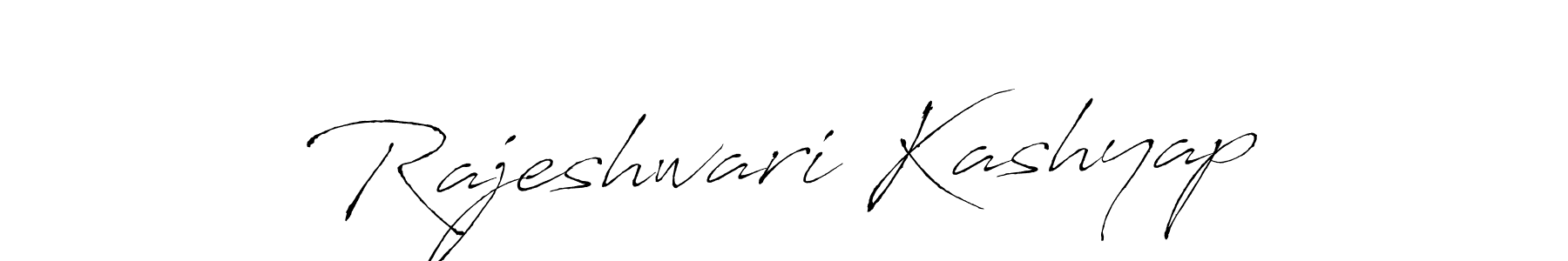 Make a beautiful signature design for name Rajeshwari Kashyap. With this signature (Antro_Vectra) style, you can create a handwritten signature for free. Rajeshwari Kashyap signature style 6 images and pictures png
