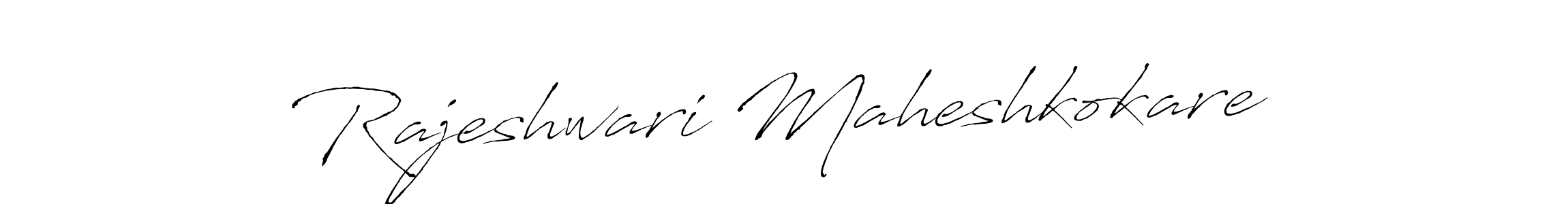 It looks lik you need a new signature style for name Rajeshwari Maheshkokare. Design unique handwritten (Antro_Vectra) signature with our free signature maker in just a few clicks. Rajeshwari Maheshkokare signature style 6 images and pictures png