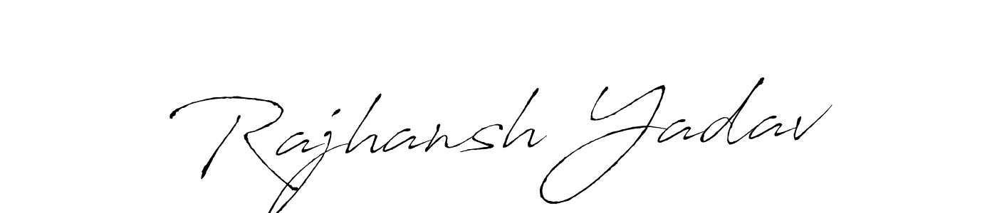 Design your own signature with our free online signature maker. With this signature software, you can create a handwritten (Antro_Vectra) signature for name Rajhansh Yadav. Rajhansh Yadav signature style 6 images and pictures png