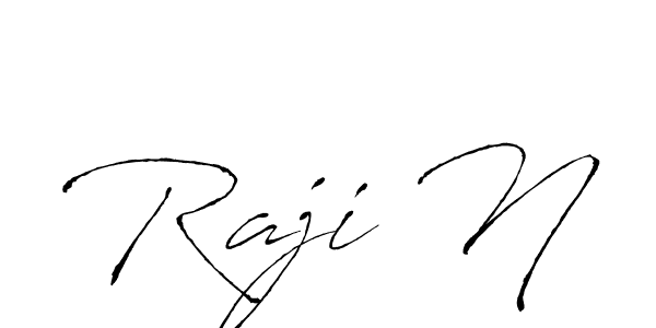 How to make Raji N name signature. Use Antro_Vectra style for creating short signs online. This is the latest handwritten sign. Raji N signature style 6 images and pictures png