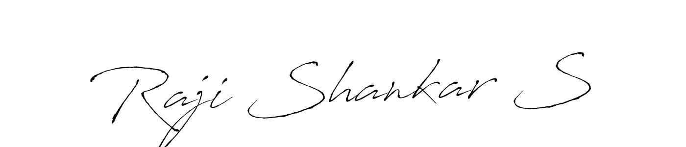 The best way (Antro_Vectra) to make a short signature is to pick only two or three words in your name. The name Raji Shankar S include a total of six letters. For converting this name. Raji Shankar S signature style 6 images and pictures png