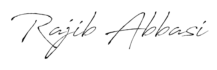 You should practise on your own different ways (Antro_Vectra) to write your name (Rajib Abbasi) in signature. Don't let someone else do it for you. Rajib Abbasi signature style 6 images and pictures png