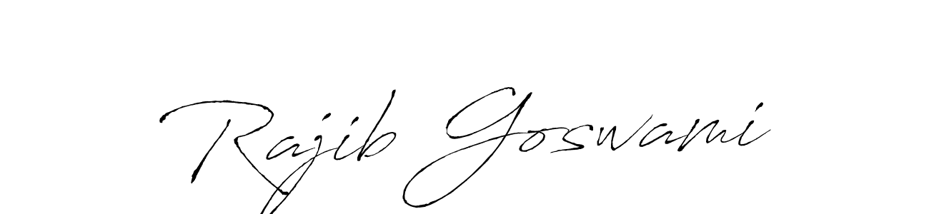 Use a signature maker to create a handwritten signature online. With this signature software, you can design (Antro_Vectra) your own signature for name Rajib Goswami. Rajib Goswami signature style 6 images and pictures png