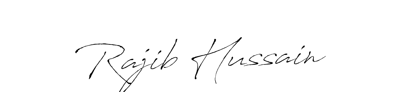 Make a beautiful signature design for name Rajib Hussain. With this signature (Antro_Vectra) style, you can create a handwritten signature for free. Rajib Hussain signature style 6 images and pictures png