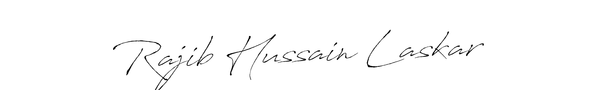 Design your own signature with our free online signature maker. With this signature software, you can create a handwritten (Antro_Vectra) signature for name Rajib Hussain Laskar. Rajib Hussain Laskar signature style 6 images and pictures png