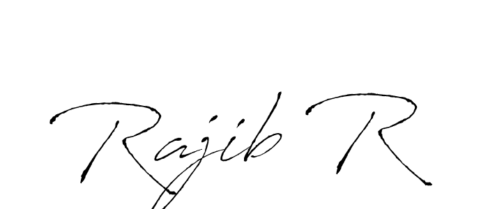 Rajib R stylish signature style. Best Handwritten Sign (Antro_Vectra) for my name. Handwritten Signature Collection Ideas for my name Rajib R. Rajib R signature style 6 images and pictures png