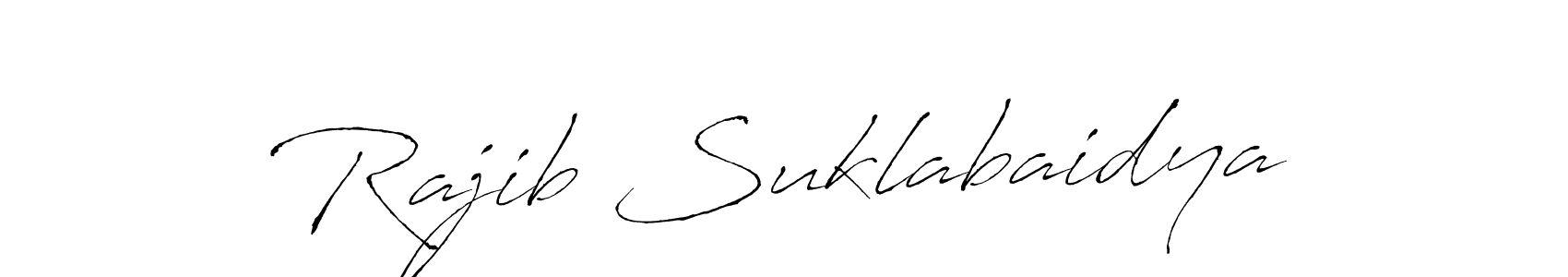 Create a beautiful signature design for name Rajib Suklabaidya. With this signature (Antro_Vectra) fonts, you can make a handwritten signature for free. Rajib Suklabaidya signature style 6 images and pictures png