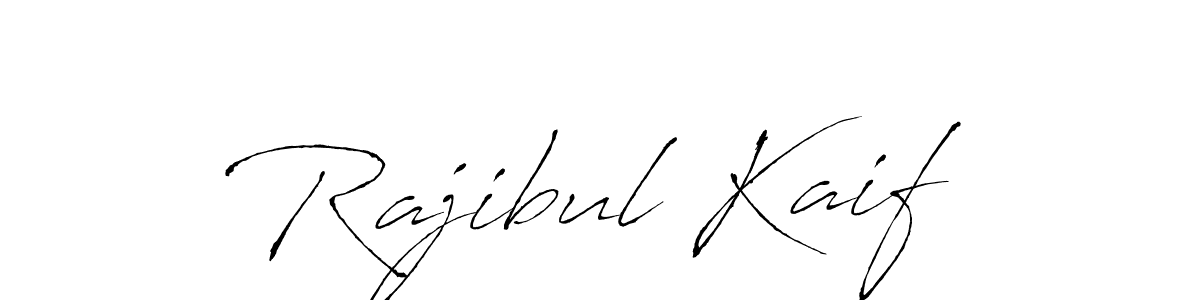 Make a beautiful signature design for name Rajibul Kaif. With this signature (Antro_Vectra) style, you can create a handwritten signature for free. Rajibul Kaif signature style 6 images and pictures png