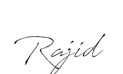 Make a beautiful signature design for name Rajid. With this signature (Antro_Vectra) style, you can create a handwritten signature for free. Rajid signature style 6 images and pictures png