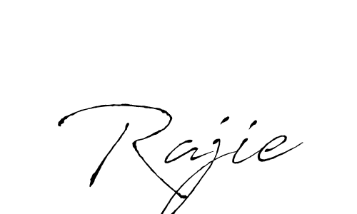 Design your own signature with our free online signature maker. With this signature software, you can create a handwritten (Antro_Vectra) signature for name Rajie. Rajie signature style 6 images and pictures png