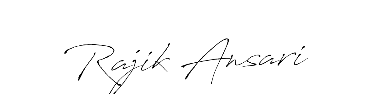 if you are searching for the best signature style for your name Rajik Ansari. so please give up your signature search. here we have designed multiple signature styles  using Antro_Vectra. Rajik Ansari signature style 6 images and pictures png