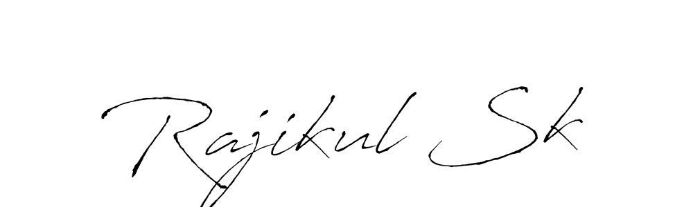 How to make Rajikul Sk signature? Antro_Vectra is a professional autograph style. Create handwritten signature for Rajikul Sk name. Rajikul Sk signature style 6 images and pictures png