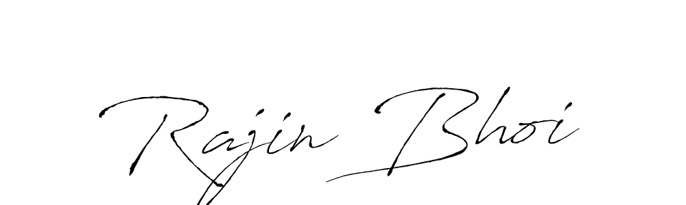 Create a beautiful signature design for name Rajin Bhoi. With this signature (Antro_Vectra) fonts, you can make a handwritten signature for free. Rajin Bhoi signature style 6 images and pictures png