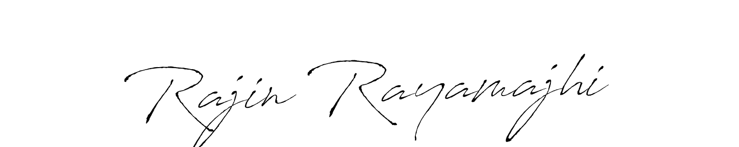 Rajin Rayamajhi stylish signature style. Best Handwritten Sign (Antro_Vectra) for my name. Handwritten Signature Collection Ideas for my name Rajin Rayamajhi. Rajin Rayamajhi signature style 6 images and pictures png