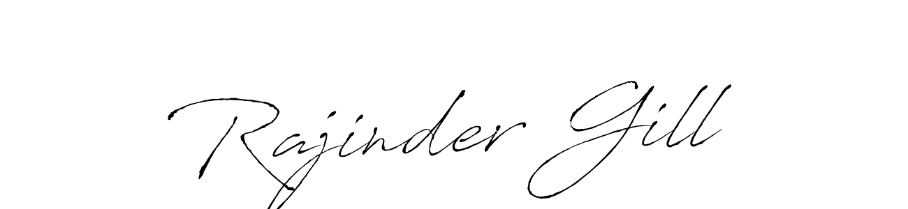 Also we have Rajinder Gill name is the best signature style. Create professional handwritten signature collection using Antro_Vectra autograph style. Rajinder Gill signature style 6 images and pictures png