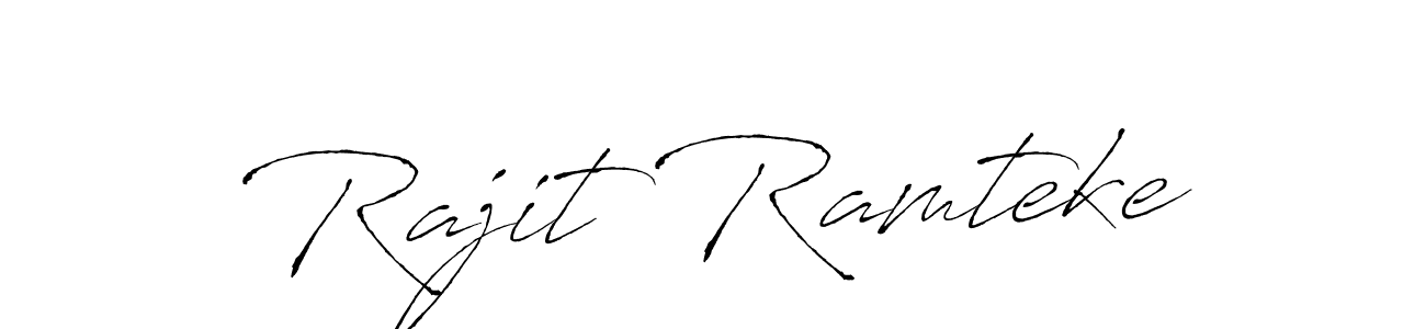 Make a short Rajit Ramteke signature style. Manage your documents anywhere anytime using Antro_Vectra. Create and add eSignatures, submit forms, share and send files easily. Rajit Ramteke signature style 6 images and pictures png