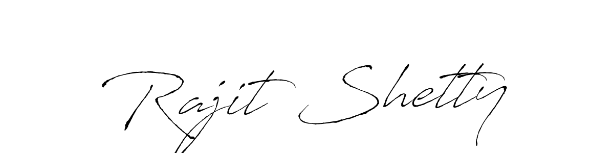 How to make Rajit Shetty signature? Antro_Vectra is a professional autograph style. Create handwritten signature for Rajit Shetty name. Rajit Shetty signature style 6 images and pictures png