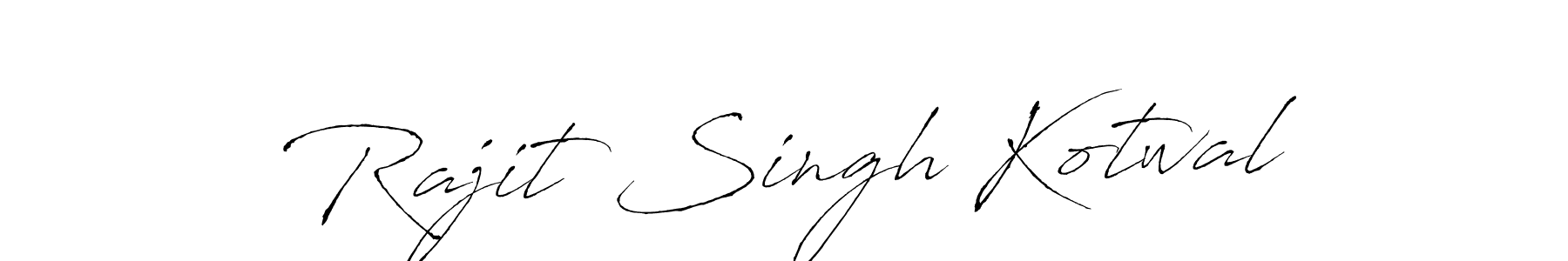 How to make Rajit Singh Kotwal signature? Antro_Vectra is a professional autograph style. Create handwritten signature for Rajit Singh Kotwal name. Rajit Singh Kotwal signature style 6 images and pictures png