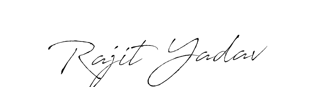 Make a beautiful signature design for name Rajit Yadav. With this signature (Antro_Vectra) style, you can create a handwritten signature for free. Rajit Yadav signature style 6 images and pictures png
