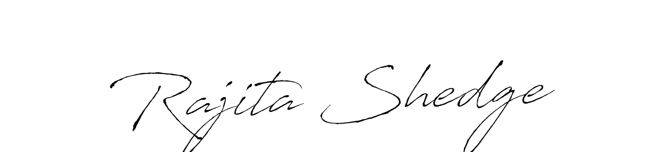 The best way (Antro_Vectra) to make a short signature is to pick only two or three words in your name. The name Rajita Shedge include a total of six letters. For converting this name. Rajita Shedge signature style 6 images and pictures png