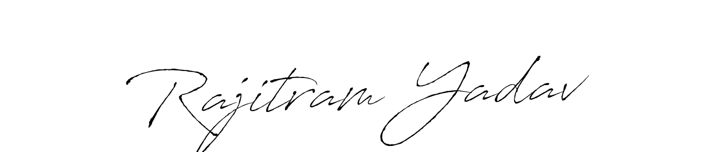 Make a beautiful signature design for name Rajitram Yadav. With this signature (Antro_Vectra) style, you can create a handwritten signature for free. Rajitram Yadav signature style 6 images and pictures png
