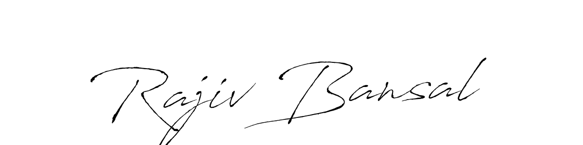 Make a beautiful signature design for name Rajiv Bansal. With this signature (Antro_Vectra) style, you can create a handwritten signature for free. Rajiv Bansal signature style 6 images and pictures png