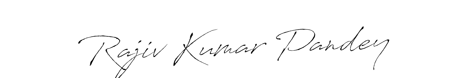 The best way (Antro_Vectra) to make a short signature is to pick only two or three words in your name. The name Rajiv Kumar Pandey include a total of six letters. For converting this name. Rajiv Kumar Pandey signature style 6 images and pictures png