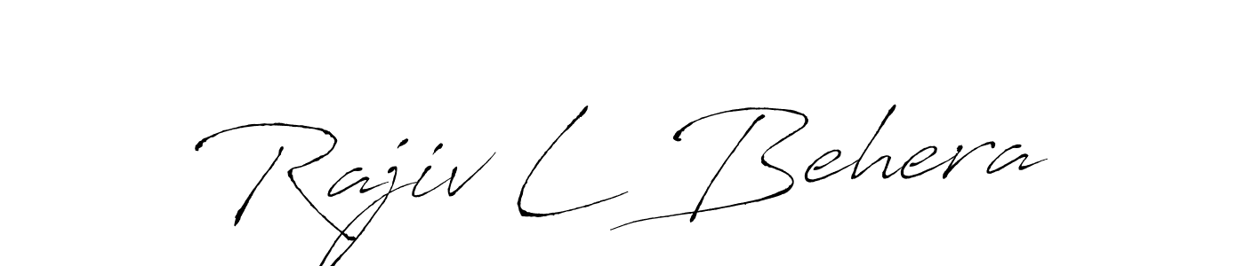 Use a signature maker to create a handwritten signature online. With this signature software, you can design (Antro_Vectra) your own signature for name Rajiv L Behera. Rajiv L Behera signature style 6 images and pictures png